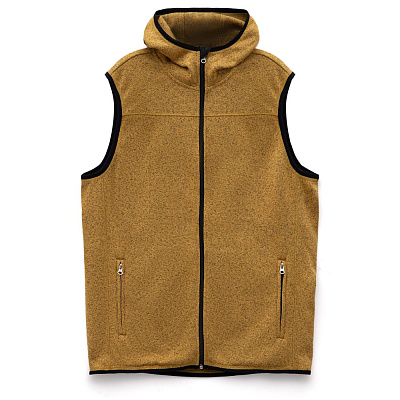 Жилет с капюшоном унисекс Gotland, синий (Горчичный)