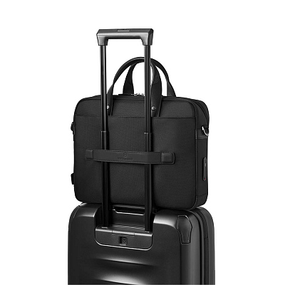Портфель VICTORINOX Architecture Urban2 Briefcase 15'', черный, полиэстер/кожа, 42x13x31 см, 16 л