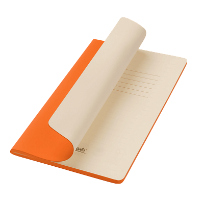 Блокнот Альфа Слим (Alpha slim), оранжевый (Оранжевый, бежевый)