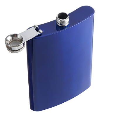 Фляга S.Quire 0,24 л, сталь,синяя
