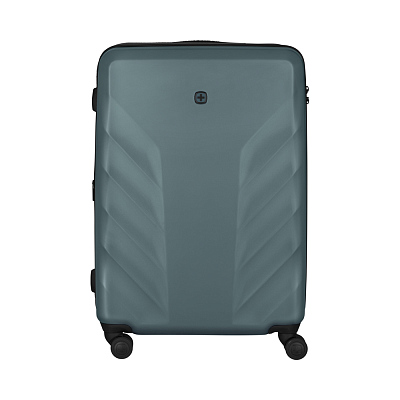 Чемодан WENGER Motion, поликарбонат + АБС-пластик, зелёный, средний, 48х69х29 см, 85 л