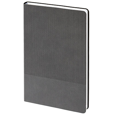 Ежедневник Knit, недатированный, темно-серый