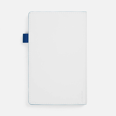 Ежедневник White Shall, недатированный, бело-синий