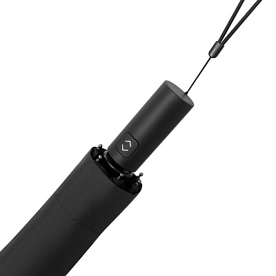 Зонт складной Filton, черный (с функцией Safety System)