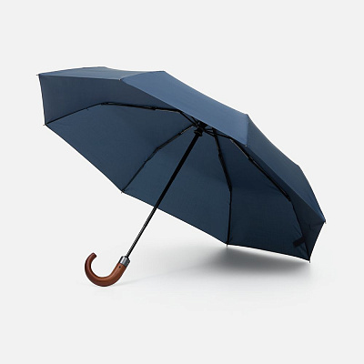 Зонт складной Classic, темно-синий (Тёмно-синий)