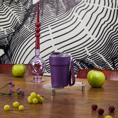 Термокружка вакуумная Монако (Monaco), фиолетовая