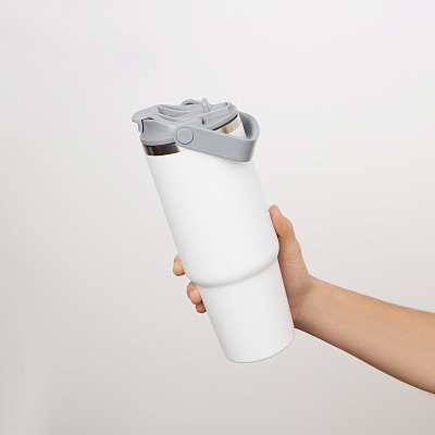 Термокружка вакуумная Montana, белая