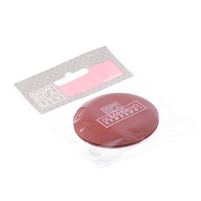Зеркало Dewal Beauty серия "Прованс" карманное круглое, цвет бордовый