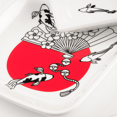 Набор для сервировки суши Токио (Tokyo) (10 предметов), черный