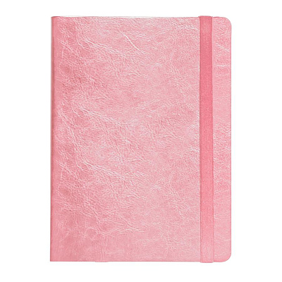 Ежедневник недатированный Boomer, А5,  светло-розовый, кремовый блок в линейку, без обреза