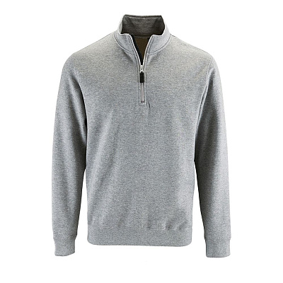 Толстовка Stan, оранжевая (Серый меланж)