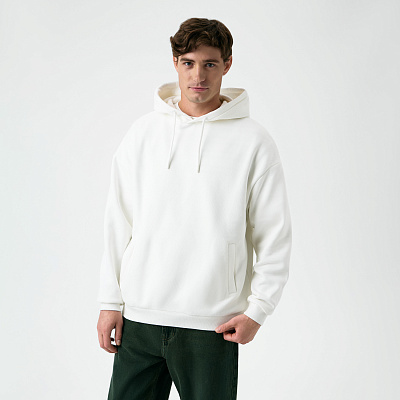 Худи релакс унисекс Баланс (Balance), с начесом , размер 3XL/4XL (Белый)