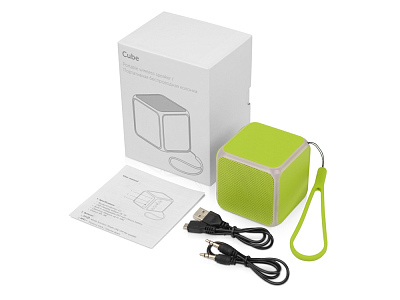 Портативная колонка Cube с подсветкой