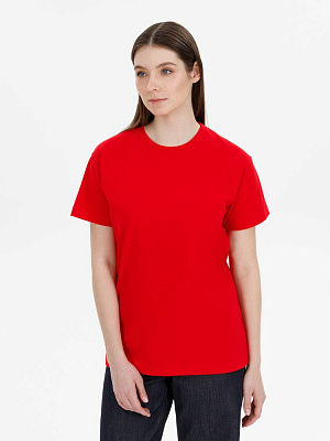 Футболка унисекс T-Bolka 180, черная (Красный)