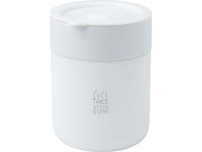 Кружка Java с силиконовой оберткой и пластиковой крышкой