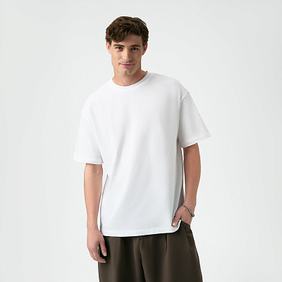 Футболка унисекс премиум Аура (Aura), 200гр. белый, размер 3XL/4XL (Белый)