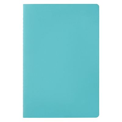 Блокнот Alpha slim, лазурный