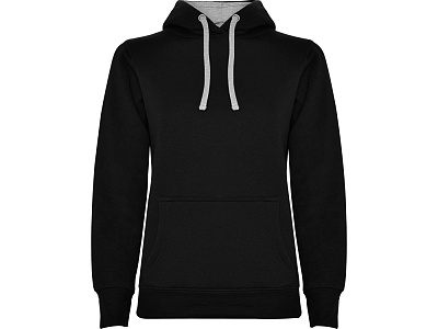 Толстовка с капюшоном Urban женская (Черный, серый меланж)