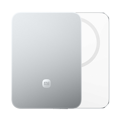 Беспроводной магнитный ПЗУ Xiaomi UltraThin Magnetic Power Bank 5000 15W, серебро