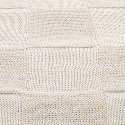 Плед Селла (Cella) вязаный, бежевый (без подарочной коробки)