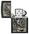 Зажигалка ZIPPO Gory Tattoo с покрытием Black Matte, латунь/сталь, черная, матовая, 38x13x57 мм - Фото 4