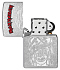 Зажигалка ZIPPO Iron Maiden с покрытием Street Chrome, латунь/сталь, серебристая, 38x13x57 мм - Фото 4
