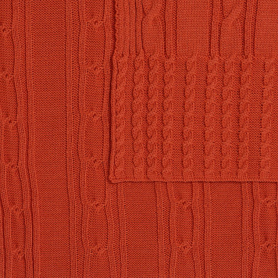 Плед Remitti, оранжевый (морковь)