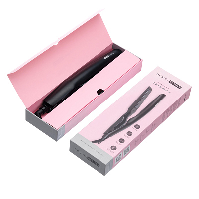 Щипцы для волос DEWAL BEAUTY Triumph 25x105 мм, черные