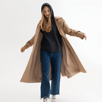 Худи с капюшоном, унисекс ALEX антрацит, размер M