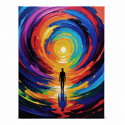 Холст прямоугольный на подрамнике размер 40х50, белый