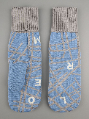 Варежки Joyful на заказ, полушерсть