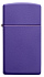Зажигалка ZIPPO Slim® с покрытием Purple Matte, латунь/сталь, фиолетовая, матовая, 29x10x60 мм - Фото 2