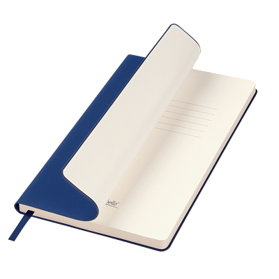 Ежедневник Спарк (Spark) недатированный, синий (с упаковкой, со стикерами) (Синий, бежевый)