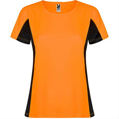 Спортивная футболка SHANGHAI WOMAN женская, ФЛУОРЕСЦЕНТНЫЙ ОРАНЖЕВЫЙ/ЧЕРНЫЙ M (Флуоресцентный оранжевый/Черный)