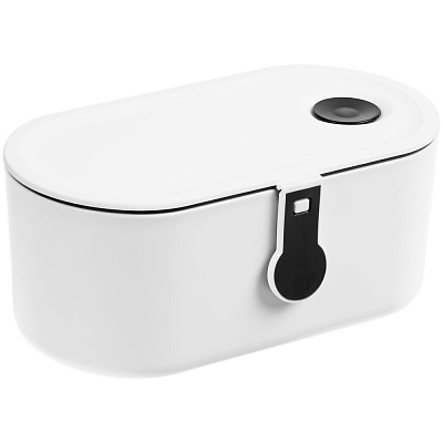 Ланчбокс Lunch Break, белый с черным (Чёрный)