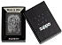Зажигалка ZIPPO Clown с покрытием High Polish Black, латунь/сталь, черная, глянцевая, 38x13x57 мм - Фото 6