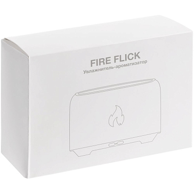 Увлажнитель-ароматизатор Fire Flick с имитацией пламени, черный