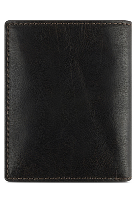 Мини-бумажник KLONDIKE MOUNTAIN «Alfie», натуральная кожа в темно-коричневом цвете, 9 х 11 х 2 см