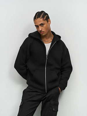 Толстовка унисекс на молнии Jelo, черная