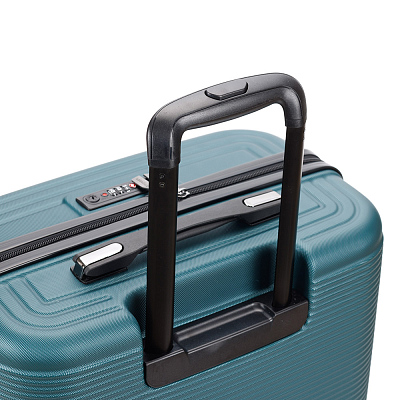 Чемодан TORBER Onego, зелёный, ABS-пластик, 69,5 х 46 х 26 см, 69 л