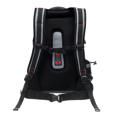 Рюкзак TORBER DRIVE с отделением для ноутбука 15", серый/красный, полиэстер 1680D, 36x17x50 см, 30 л