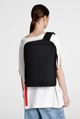 Рюкзак B2, черный с красными стропами