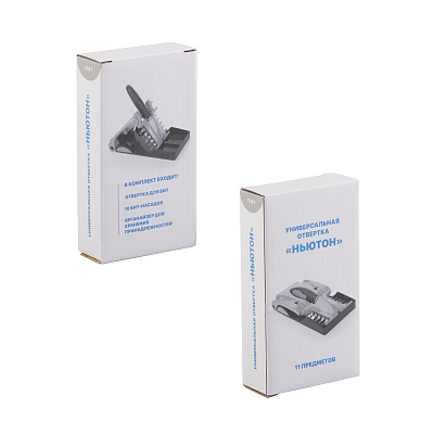 Универсальная отвертка "Ньютон", серый с черным