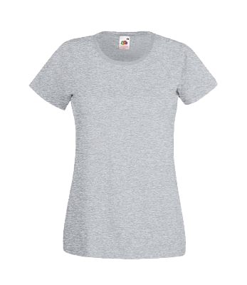 Футболки FOTL Lady-Fit Valueweight T (Серо-лиловый (меланж))