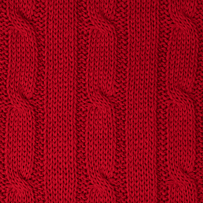Плед Фадо (Fado) вязаный, красный (без подарочной коробки)