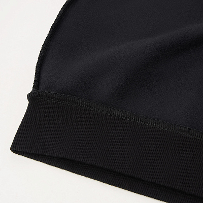 Худи релакс унисекс Баланс (Balance), с начесом, черный