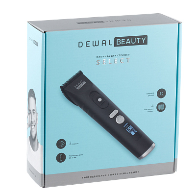 Машинка для стрижки волос DEWAL BEAUTY Select, черная, 0.8 - 2.0мм