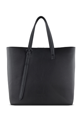 Бизнес-шоппер женский наплечный BUGATTI Luna, черный, полиуретан, 47 х 18 х 34 см