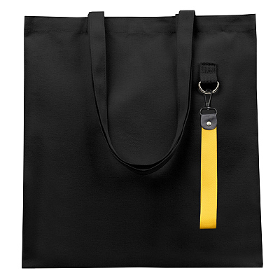 Сумка для покупок LUMISSA 325 г/м² с ремувкой, чёрный/жёлтый