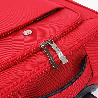Чемодан TORBER Brosno, красный, нейлон 600D, 36,5 х 20 х 54 см, 32 л